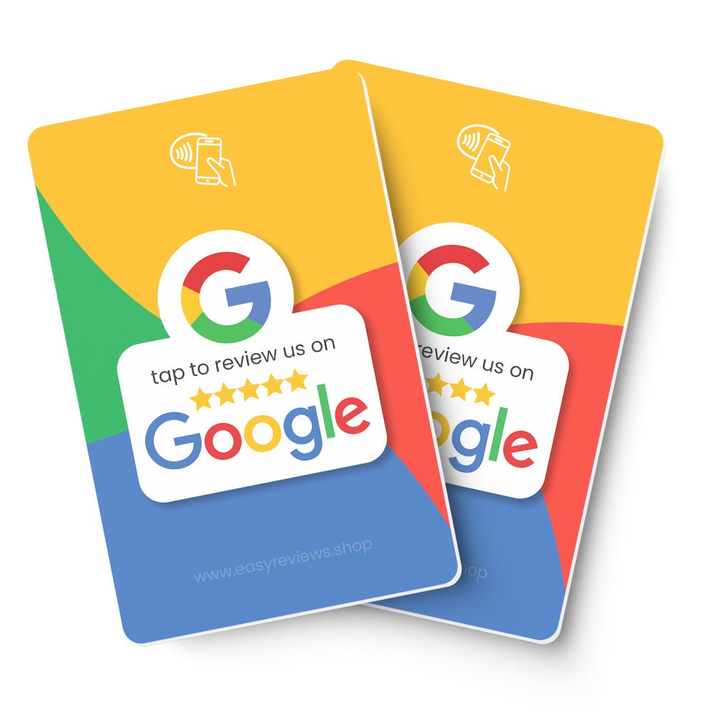 x2 NFC Google Review Cards - EasyReviews